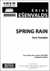 Spring Rain SSATBB choral sheet music cover